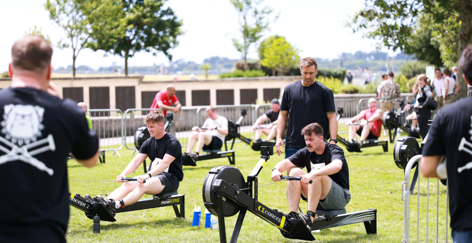 Rowing challenge on The Hoe